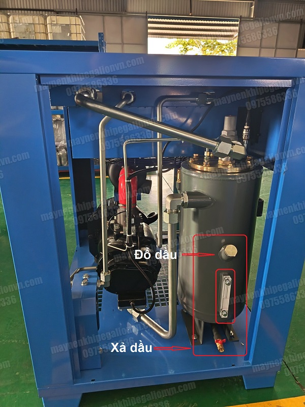 Bảo trì bảo dưỡng máy nén khí trục vít 9 Bảo dưỡng máy nén khí trục vít - Thay dầu