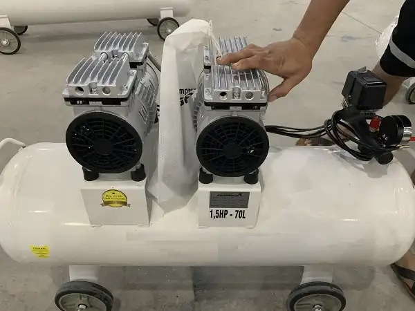 Máy nén khí không dầu 70l 1.5hp Pegalion TM-OF550x2-70L 2 Máy nén khí không dầu 70l 1.5hp