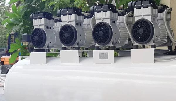 Máy nén khí không dầu 500l 6hp Pegalion TM-OF1100x4-500l 6 Máy nén khí không dầu 6hp 500l Pegalion